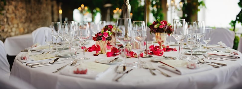 Leafy Table Centerpieces